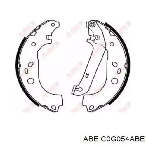 Задние барабанные колодки C0G054ABE ABE