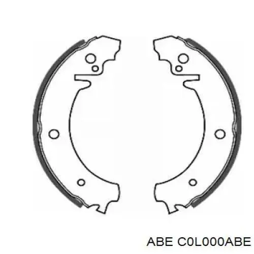 C0L000ABE ABE sapatas do freio traseiras de tambor