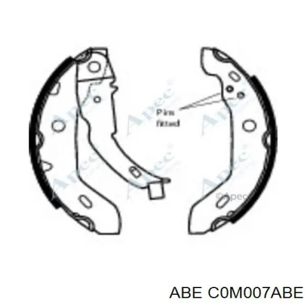 Купить C0M007ABE ABE Задние барабанные тормозные колодки