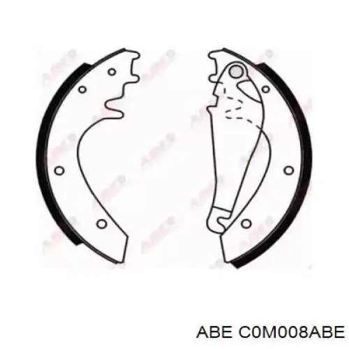 Колодки гальмові задні, барабанні C0M008ABE ABE