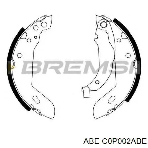Задние барабанные колодки C0P002ABE ABE