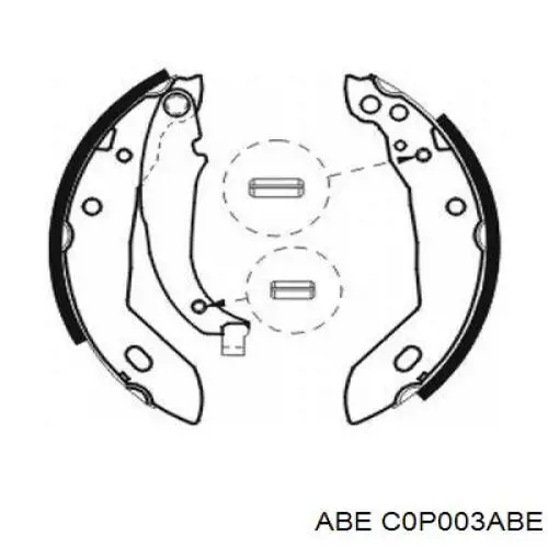 Барабанные колодки ABE C0P003ABE