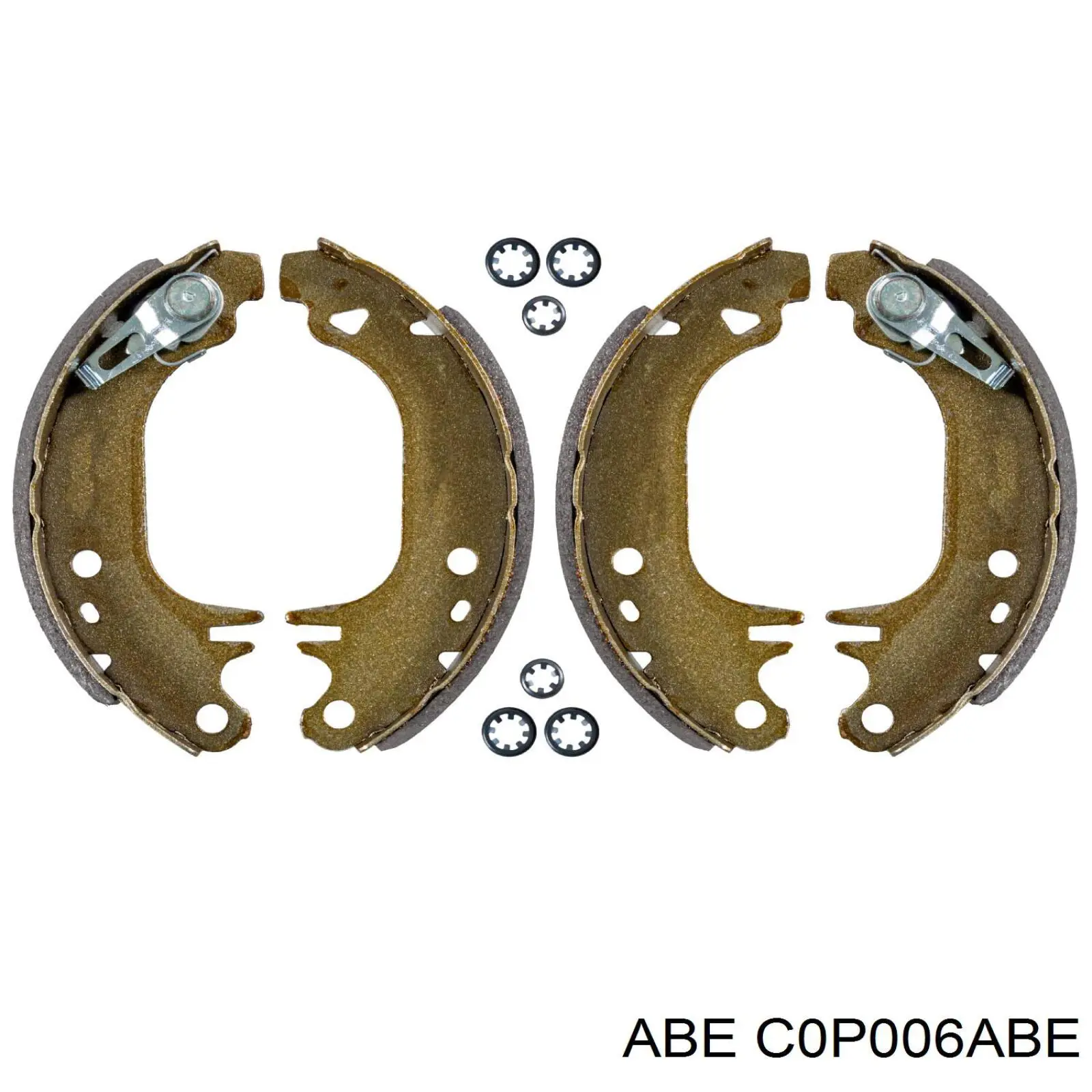 Купить C0P006ABE ABE Задние барабанные тормозные колодки