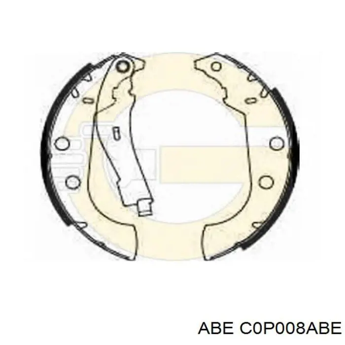Задние барабанные колодки C0P008ABE ABE