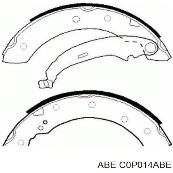Тормоза рабочие задние ножные и тормозные барабаны ABE C0P014ABE цена, от 17.14 USD