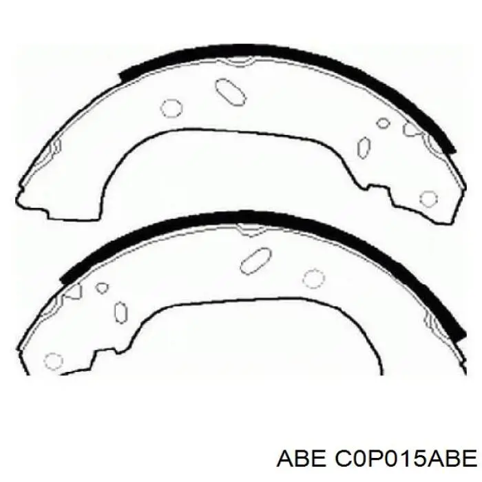 Барабанные колодки ABE C0P015ABE