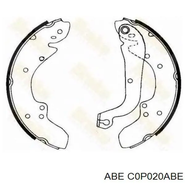 Барабанные колодки ABE C0P020ABE