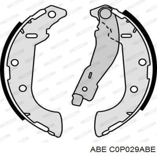 C0P029ABE ABE Барабанные тормозные колодки