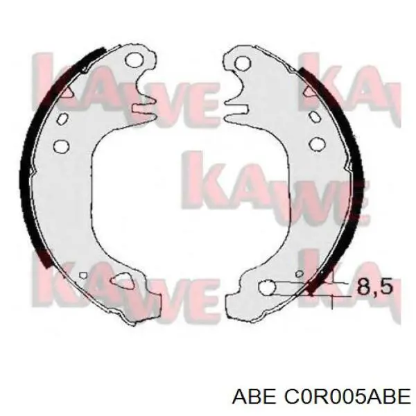 C0R005ABE ABE Барабанные тормозные колодки