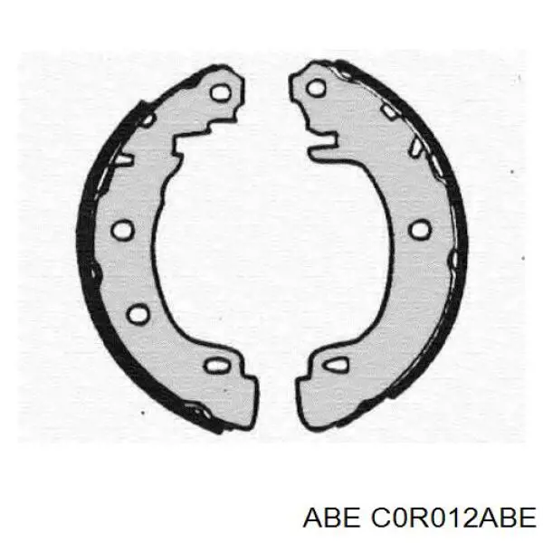 Купить C0R012ABE ABE Задние барабанные тормозные колодки