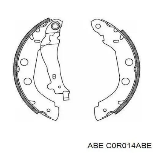 Задние барабанные колодки C0R014ABE ABE