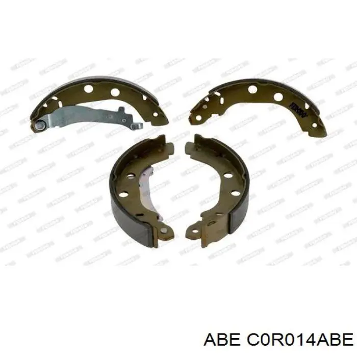 Купить C0R014ABE ABE Задние барабанные тормозные колодки