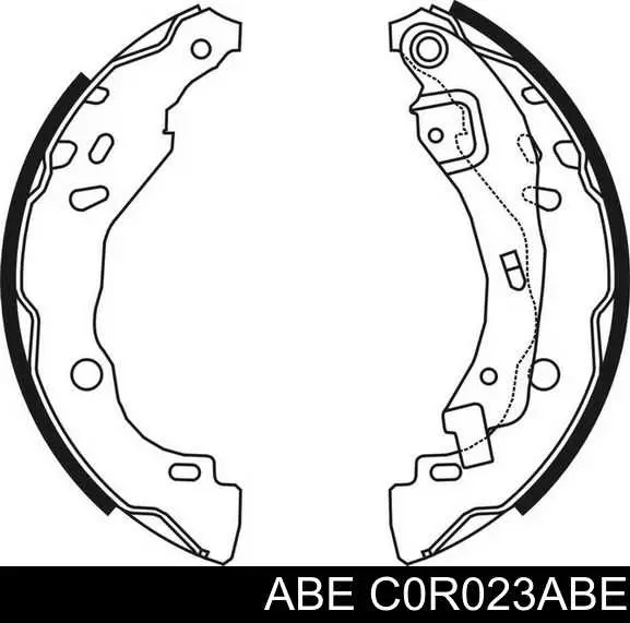 Тормоза рабочие задние ножные и тормозные барабаны ABE C0R023ABE цена, от 18.12 USD