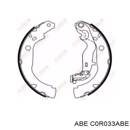Купить C0R033ABE ABE Задние барабанные тормозные колодки