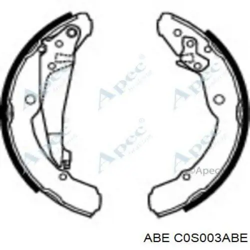 Барабанные колодки ABE C0S003ABE