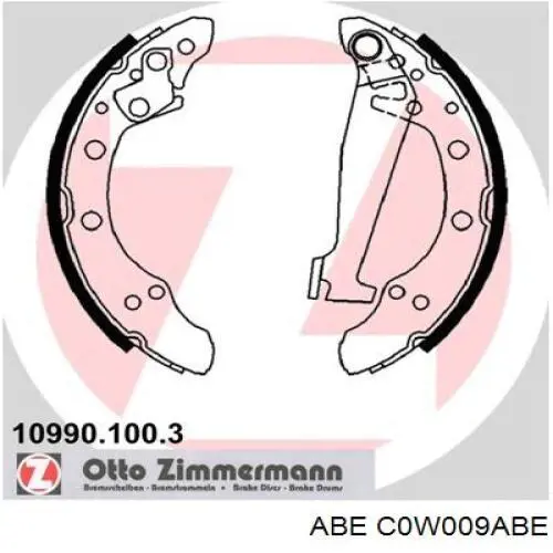 Барабанные колодки ABE C0W009ABE