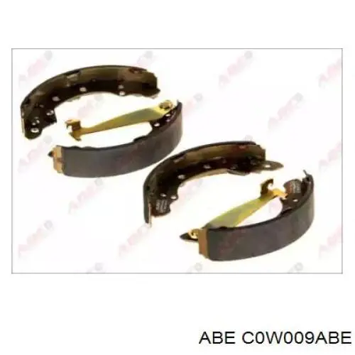 Купить C0W009ABE ABE Задние барабанные тормозные колодки