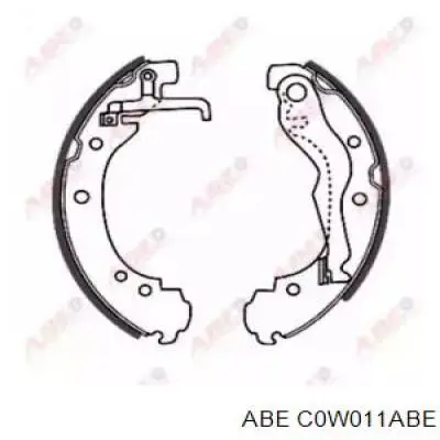 Задние барабанные колодки C0W011ABE ABE