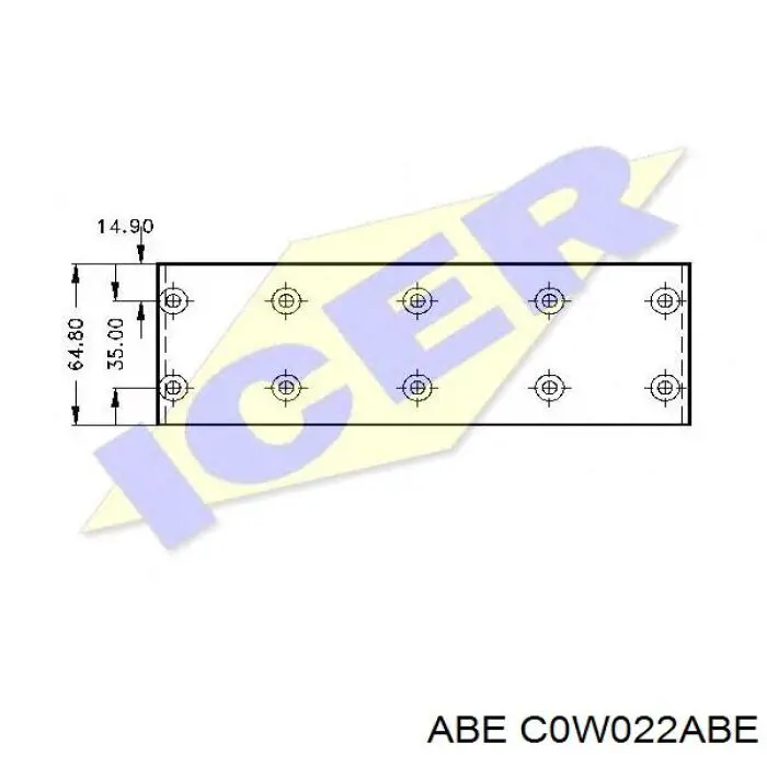 Барабанные колодки ABE C0W022ABE