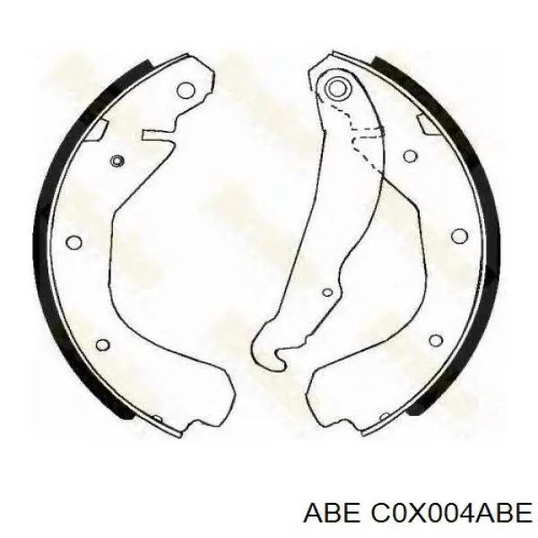 Задние барабанные колодки 552239 Opel