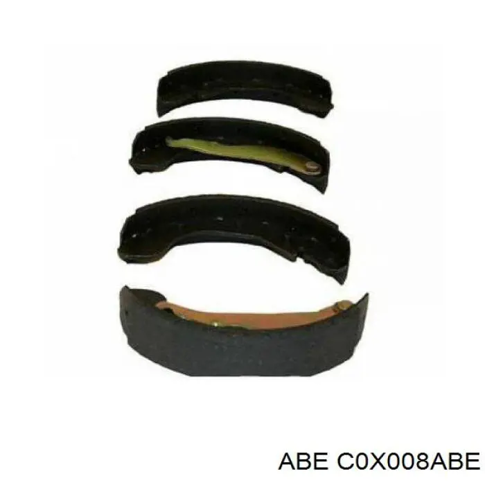 C0X008ABE ABE Барабанные тормозные колодки