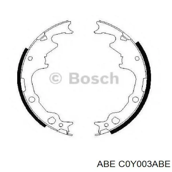 Купить C0Y003ABE ABE Задние барабанные тормозные колодки