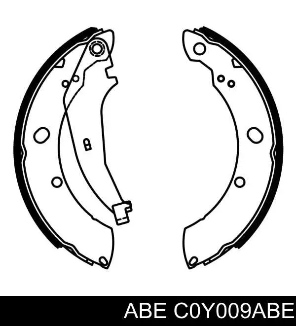 Задние барабанные колодки C0Y009ABE ABE