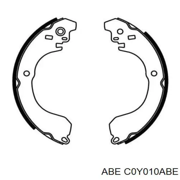 Колодки гальмові задні, барабанні C0Y010ABE ABE