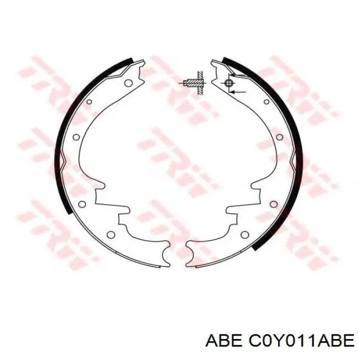 Задние барабанные колодки 986487529 Bosch