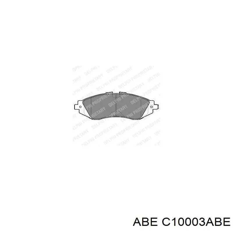 Колодки гальмівні передні, дискові C10003ABE ABE
