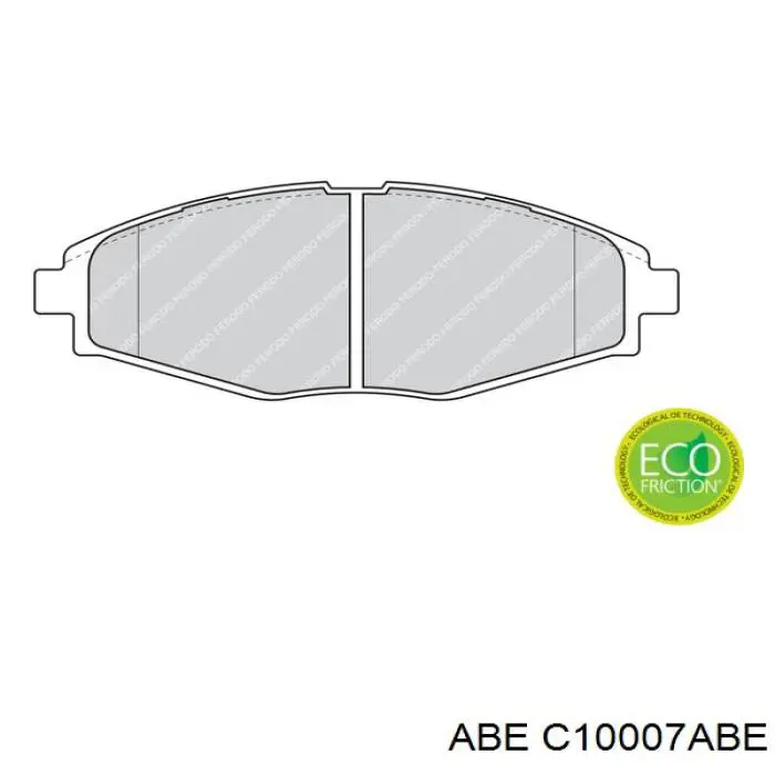 Купить C10007ABE ABE Колодки тормозные