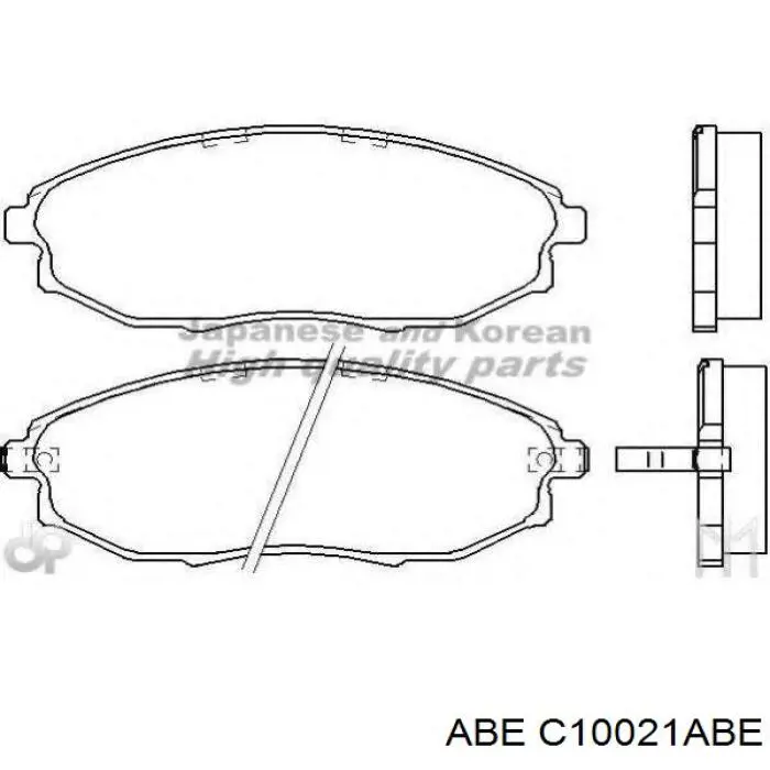 Колодки ABE C10021ABE цена, от 18.62 USD