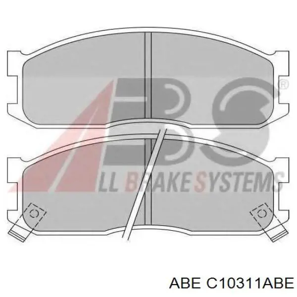 Передние тормозные колодки C10311ABE ABE