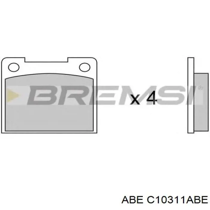 Тормозные колодки ABE C10311ABE