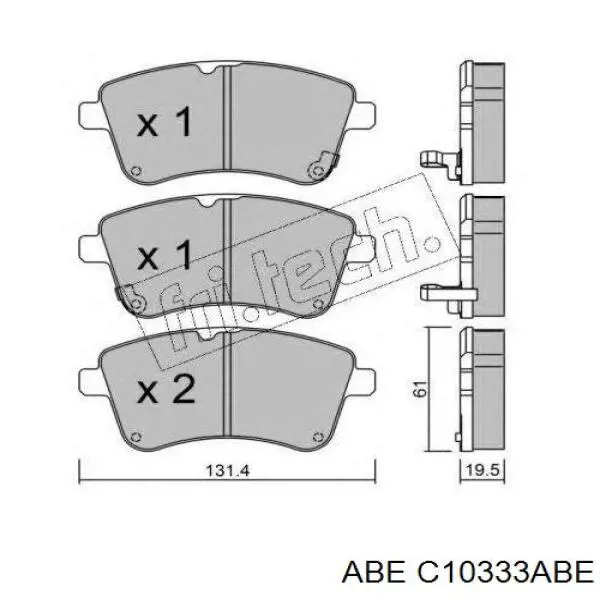 Колодки ABE C10333ABE цена, от 22.27 USD