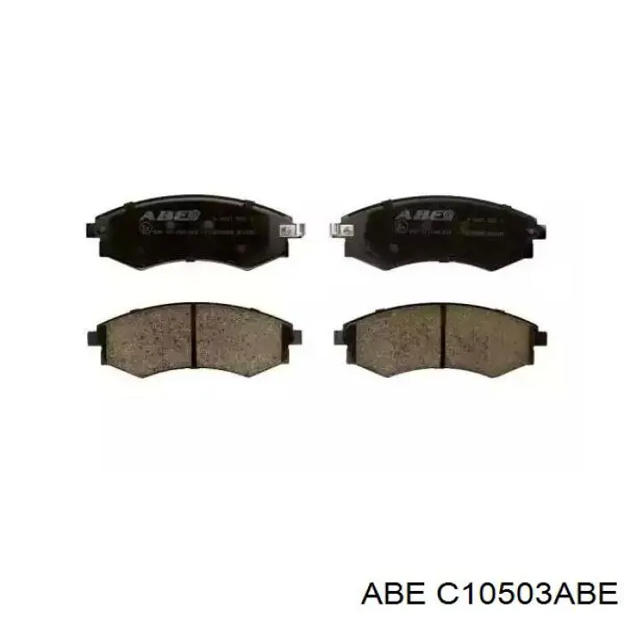 C10503ABE ABE колодки тормозные передние дисковые