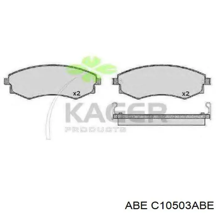 Купить C10503ABE ABE Колодки тормозные