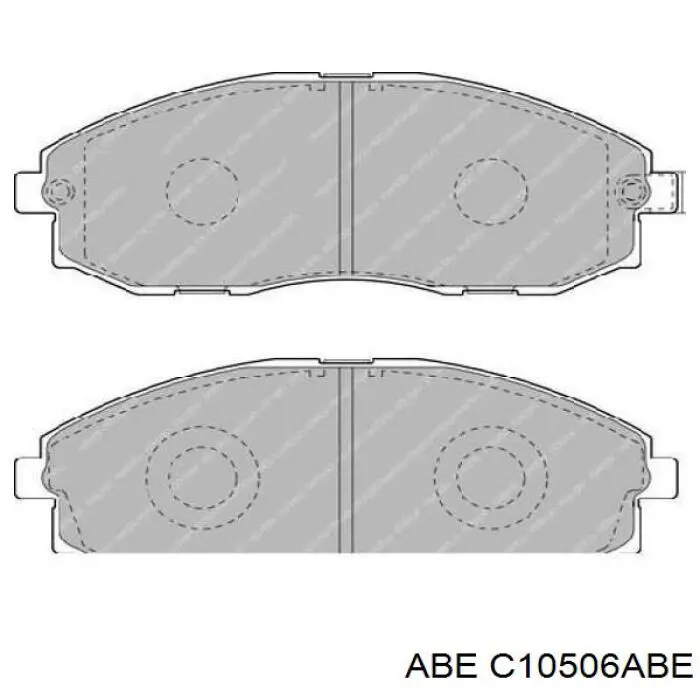 Колодки гальмівні передні, дискові C10506ABE ABE