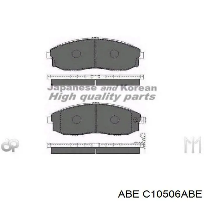 Купить C10506ABE ABE Колодки тормозные