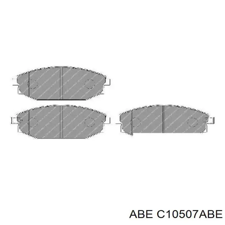 Колодки ABE C10507ABE цена, от 22.59 USD