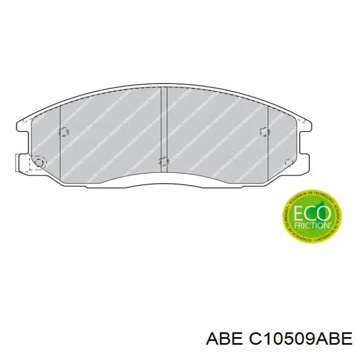 Тормозные колодки ABE C10509ABE