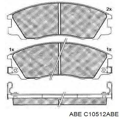 Купить C10512ABE ABE Колодки тормозные