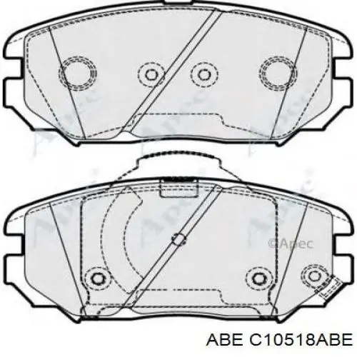 Передние тормозные колодки C10518ABE ABE