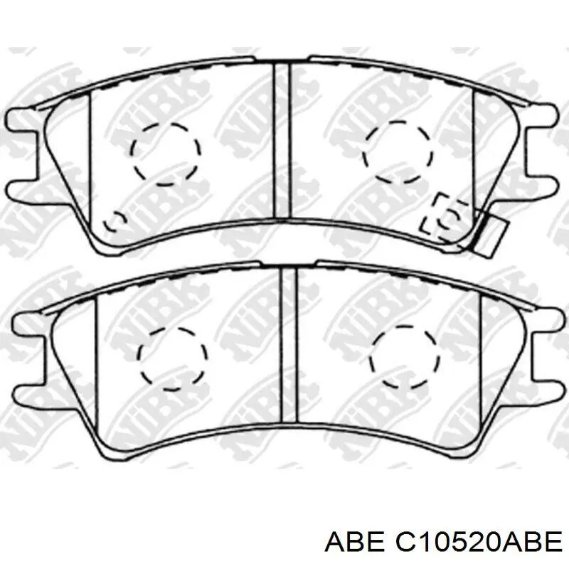 Купить C10520ABE ABE Колодки тормозные