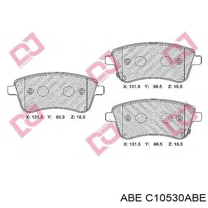 Купить C10530ABE ABE Колодки тормозные