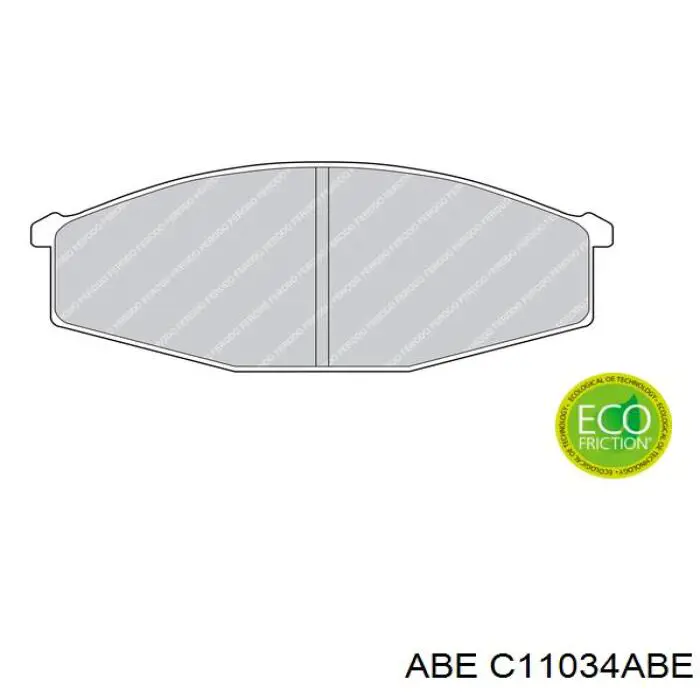 C11034ABE ABE Колодки передние
