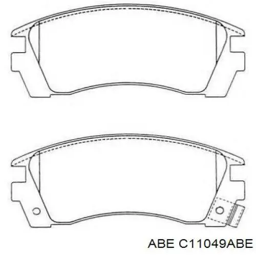 Передние тормозные колодки C11049ABE ABE