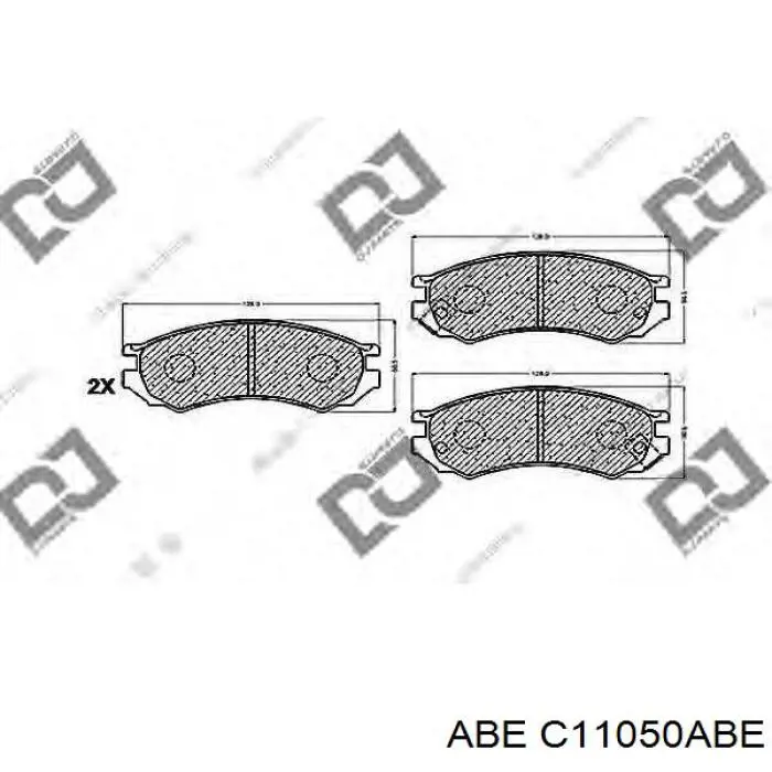 Купить C11050ABE ABE Колодки тормозные
