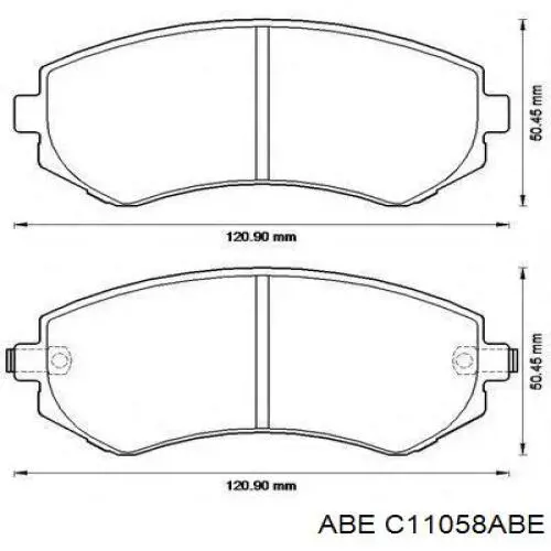 Колодки ABE C11058ABE цена, от 19.49 USD