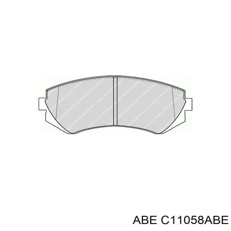 Передние тормозные колодки C11058ABE ABE